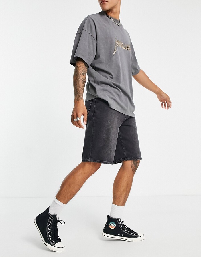 гѓ€гѓѓгѓ—гѓћгѓі Topman twill shorts in grey гѓЎгѓіг‚є - southwestne.com