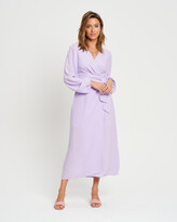 Thumbnail for your product : Savel - Women's Purple Midi Dresses - Rosilee Midi Dress - Size One Size, 6 at The Iconic