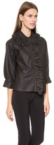 Thumbnail for your product : J.W.Anderson Paper Leather French Ruffle Shirt