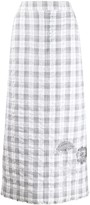 Thumbnail for your product : Thom Browne Checked Sequin-Detail Skirt