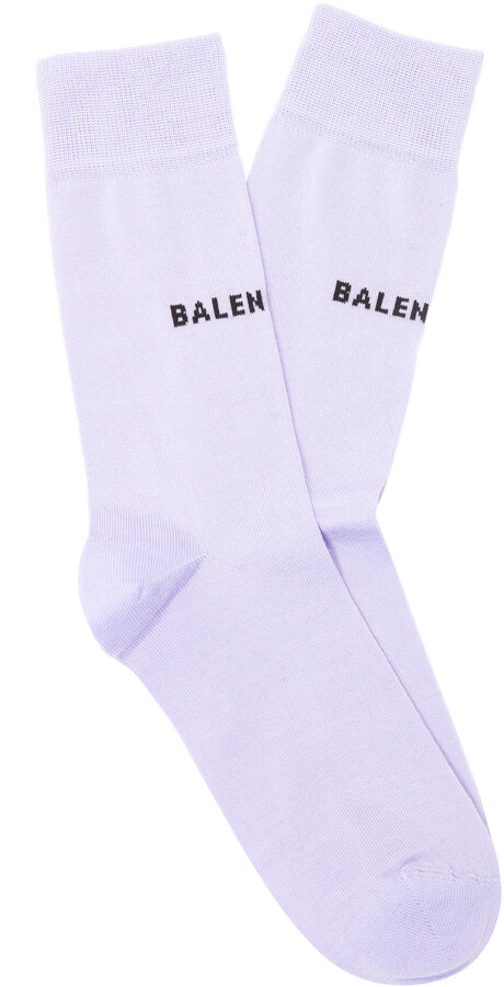 Balenciaga Logo Knit Socks - ShopStyle