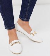 Thumbnail for your product : Raid Nidhi loafer with gold snaffle in white