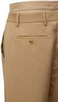 Thumbnail for your product : Burberry Wool Blend Trousers W/ Waist Insert