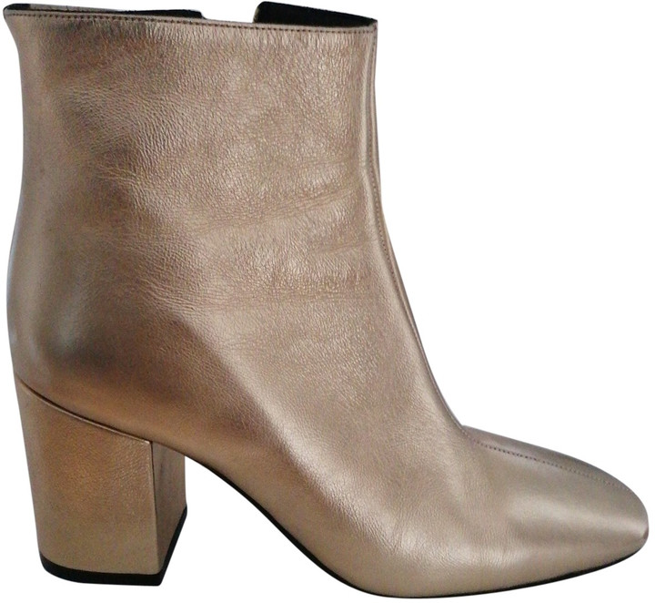 anine bing gold boots
