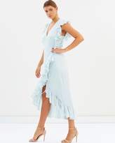 Thumbnail for your product : Shona Joy Zephyr Ruffle Wrap Midi Dress