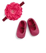 Thumbnail for your product : PLH Bows & Laces Headband & Crib Shoes (Baby)