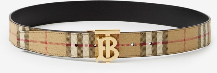 Burberry Checked Buckle Belt - ShopStyle