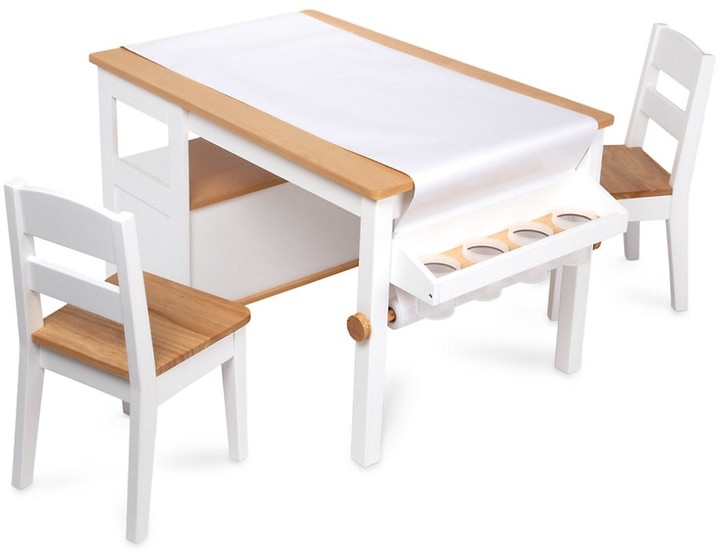 Melissa & Doug 3Piece Wooden Art Table & Chairs Set ShopStyle Kids