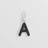 Thumbnail for your product : Burberry Leather-topstitched 'A' Alphabet Charm