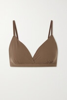 Thumbnail for your product : SKIMS Fits Everybody Wrap-effect Triangle Bralette - Oxide