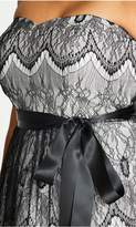Thumbnail for your product : City Chic Citychic Lace Bradshaw Ivory Fit & Flare Dress