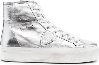 Casolari  Metallic Silver Sneaker Alpha 1, Women and Men's Shoes.