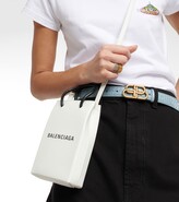 Thumbnail for your product : Balenciaga Shopping Phone Pouch leather tote