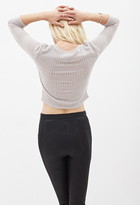 Thumbnail for your product : Forever 21 open-knit cropped sweater
