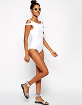 Thumbnail for your product : Bardot ASOS Off Shoulder Swimsuit