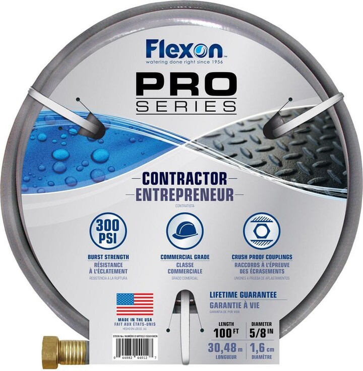 Flexon 5/8 in. Dia x 100 ft. Contractor Grade Water Hose