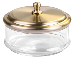 InterDesign York Apothecary Small Bathroom Vanity Jar