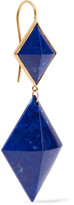 Thumbnail for your product : Marie Helene De Taillac 22-karat Gold Lapis Lazuli Earrings - Bright blue
