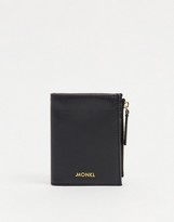Thumbnail for your product : Monki Britta faux-leather zip-through wallet in black