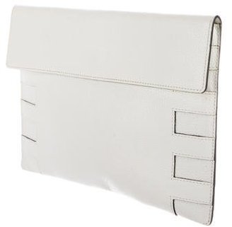Delvaux Grained Leather Clutch