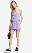 Thumbnail for your product : Express Striped Strapless Knit Romper