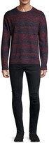 Thumbnail for your product : John Varvatos Plated Multi-Stripe Crewneck Sweater