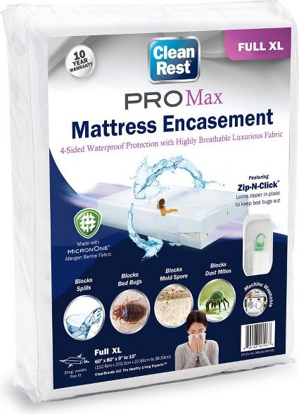 CleanRest CleanRestProMaxZipperedMattressEncasement,FullXL