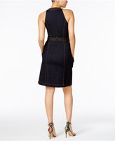 Thumbnail for your product : INC International Concepts Belted Denim Sheath Dress, Created for Macy's