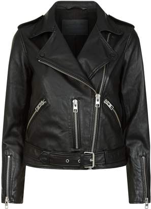 AllSaints Leather Balfern Biker Jacket