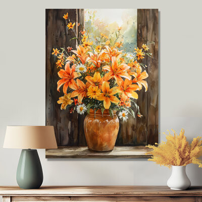 Winston Porter Golden Hour Bloom Of Lily Flowers - Lily Metal Print