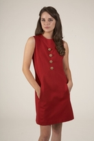 Thumbnail for your product : Corey Lynn Calter June Button Shift Dress in Ruby
