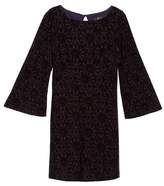 Thumbnail for your product : Adrianna Papell Velvet Burnout Bell Sleeve Dress