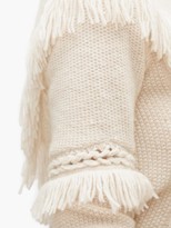 Thumbnail for your product : Altuzarra Buckeye Fringed Cable-knitted Sweater - Ivory
