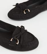 Thumbnail for your product : New Look Wide Fit Bow Front Loafers