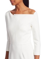 Thumbnail for your product : Roland Mouret Witham Asymmetric Crepe Sheath Dress