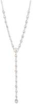 Thumbnail for your product : Marchesa Gold-Tone Imitation Pearl, Stone & Crystal Lariat Necklace, 16" + 3" extender