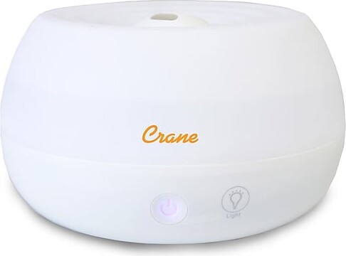 Crane Personal Ultrasonic Cool Mist Tabletop Humidifier, 0.2-Gallon, For Rooms 160 sq. ft., White (EE-5951AD)