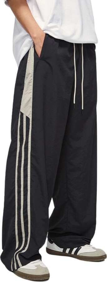 Lixom Men's Baggy Track Pants Y2k Parachute Pants for Women Wide