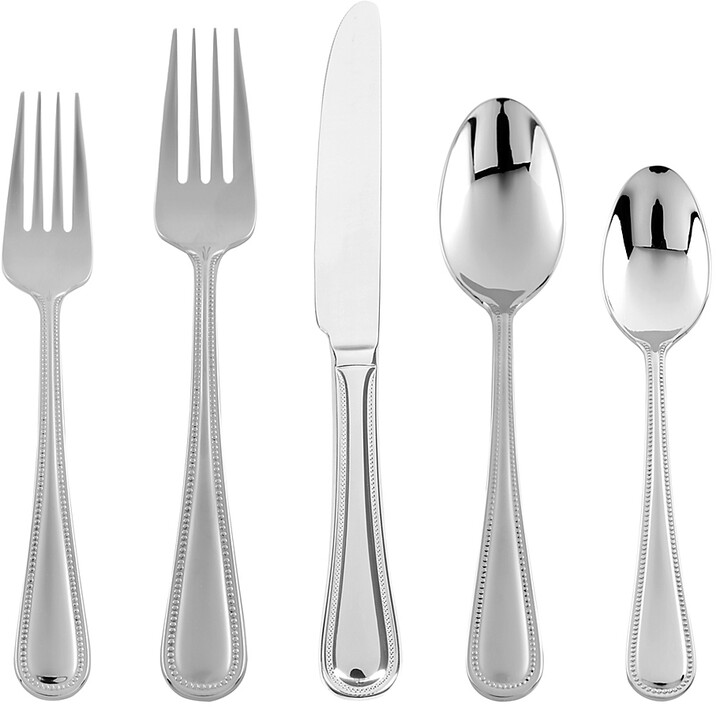 Michael Lloyd Pearl 45Piece Flatware Set Stainless Steel ShopStyle