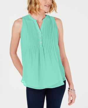 charter club sleeveless tops