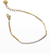 Thumbnail for your product : Marco Bicego Goa 18K Hand-Engraved Gold Diamond Bar Bracelet