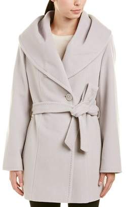 Cinzia Rocca Icons Wool & Cashmere-blend Wrap Coat
