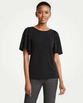 Thumbnail for your product : Ann Taylor Matte Jersey Flutter Sleeve Top