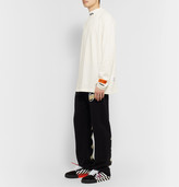 Thumbnail for your product : Heron Preston Logo-Embroidered Organic Cotton-Jersey Mock-Neck T-Shirt
