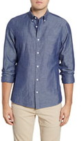 Thumbnail for your product : Nordstrom Trim Fit Chambray Button-Down Sport Shirt