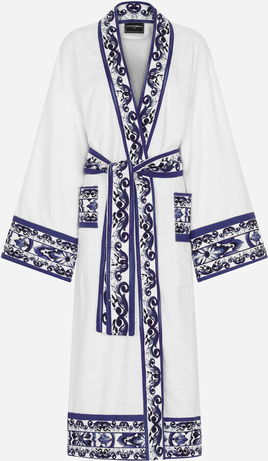 Dolce & Gabbana Cotton Terry Bathrobe ShopStyle Robes