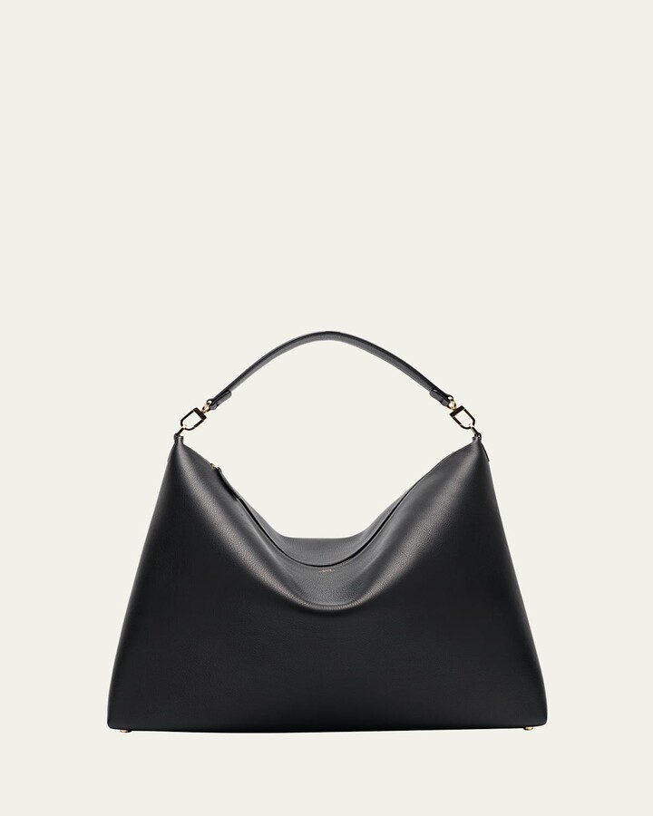 Totême Bevel Slouchy Grain Leather Tote Bag