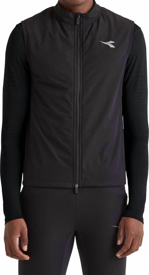 Diadora Winter Protection Padded Vest In Black