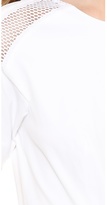 Thumbnail for your product : Rebecca Taylor Poplin Dress with Mesh
