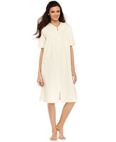 Thumbnail for your product : Miss Elaine French Terry Zip Robe